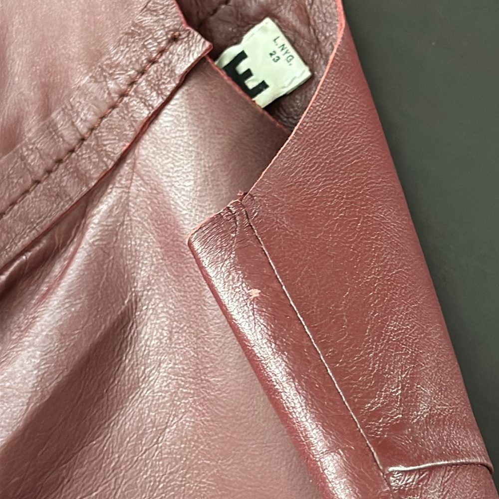 ACNE Studios Rare Runway Lamb Leather Split Open Back Top - Picture 10 of 10